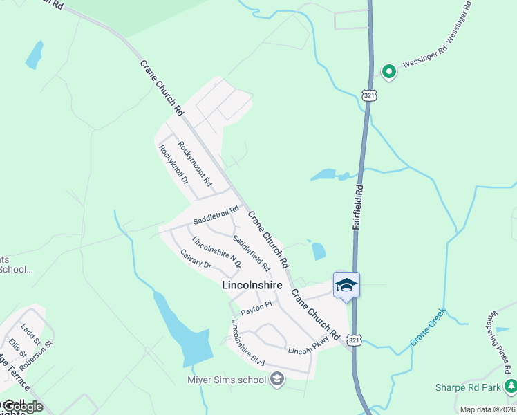 map of restaurants, bars, coffee shops, grocery stores, and more near 811 Crane Church Rd in Columbia