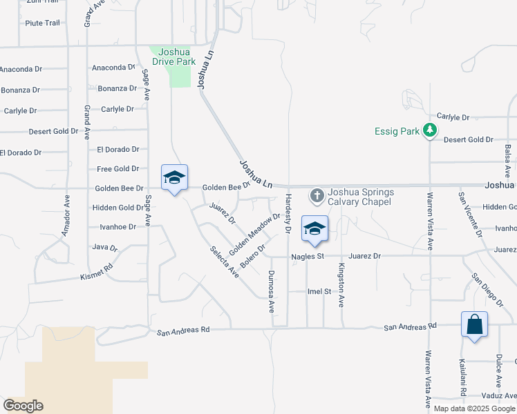 map of restaurants, bars, coffee shops, grocery stores, and more near 8561 Taft Court in Yucca Valley