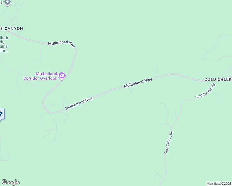 map of restaurants, bars, coffee shops, grocery stores, and more near 25700 Mulholland Highway in Calabasas