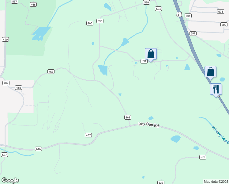 map of restaurants, bars, coffee shops, grocery stores, and more near 985 County Road 468 in Hanceville
