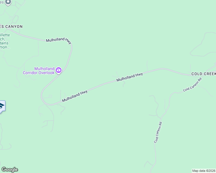 map of restaurants, bars, coffee shops, grocery stores, and more near 25700 Mulholland Highway in Calabasas