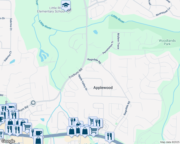 map of restaurants, bars, coffee shops, grocery stores, and more near 262 Kigian Tr in Woodstock