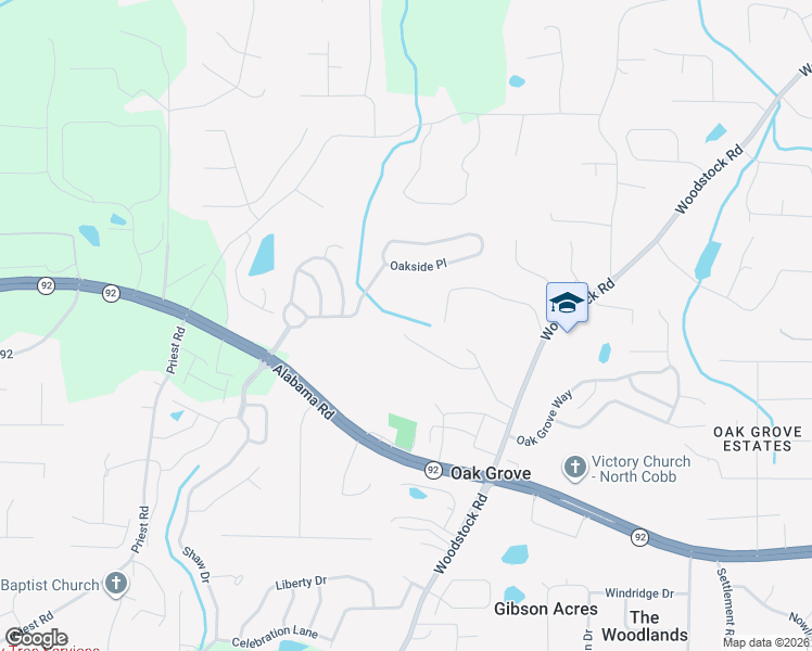 map of restaurants, bars, coffee shops, grocery stores, and more near 232 Brookhaven Court in Acworth