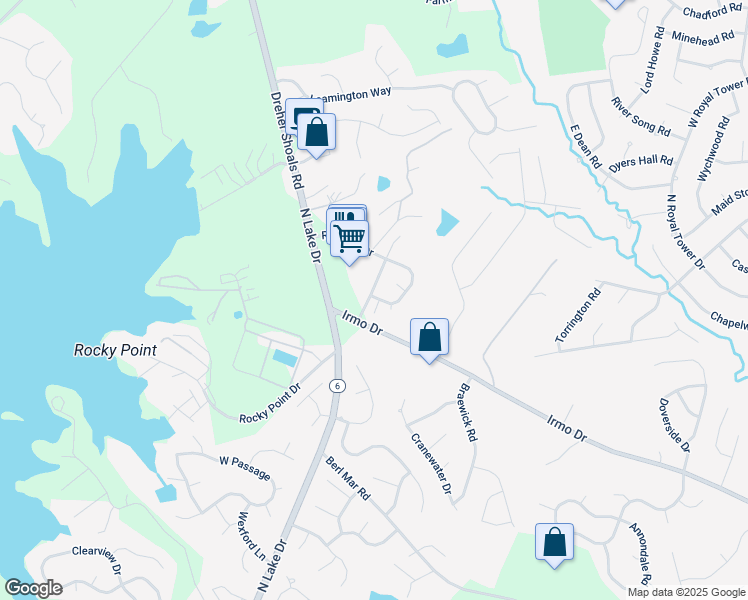 map of restaurants, bars, coffee shops, grocery stores, and more near 316 Irvine Court in Columbia