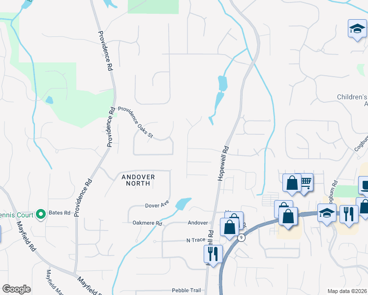 map of restaurants, bars, coffee shops, grocery stores, and more near 12812 Donegal Lane in Milton