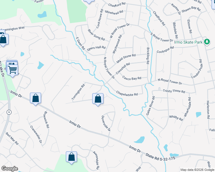 map of restaurants, bars, coffee shops, grocery stores, and more near 35 Castle Vale Court in Irmo