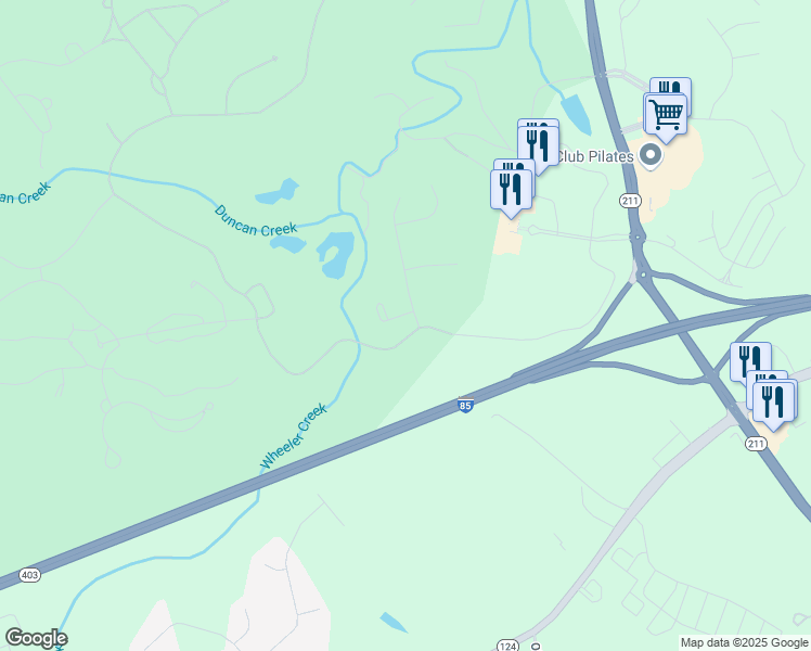 map of restaurants, bars, coffee shops, grocery stores, and more near in Braselton