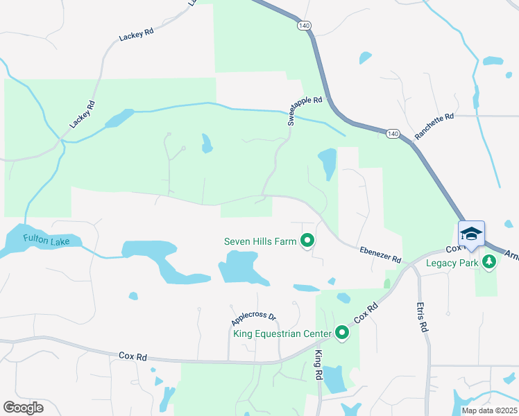 map of restaurants, bars, coffee shops, grocery stores, and more near 690 Ebenezer Road in Roswell