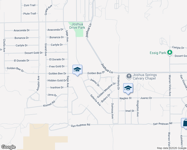 map of restaurants, bars, coffee shops, grocery stores, and more near 8508 Juarez Court in Yucca Valley