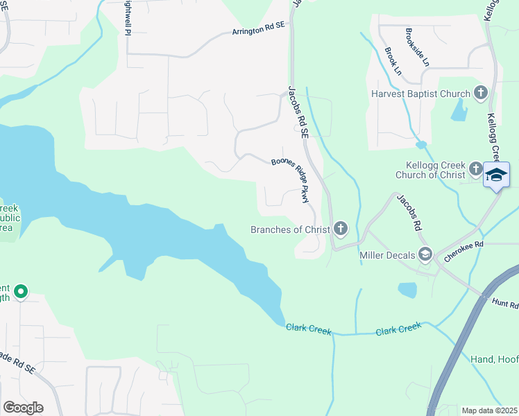 map of restaurants, bars, coffee shops, grocery stores, and more near 31 Mariner Way in Acworth