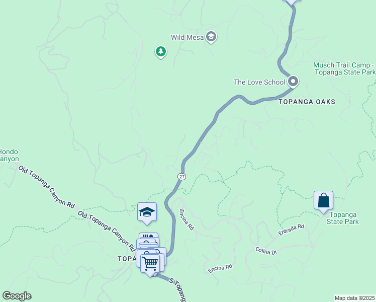map of restaurants, bars, coffee shops, grocery stores, and more near in Los Angeles County