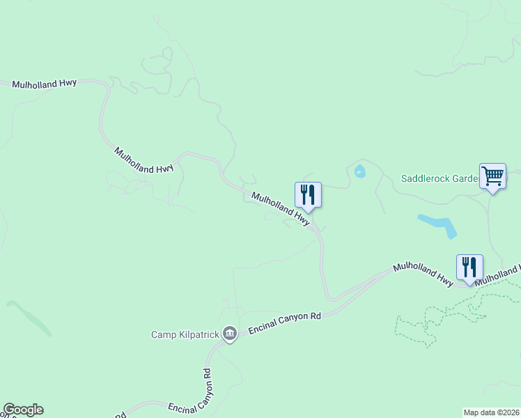 map of restaurants, bars, coffee shops, grocery stores, and more near 32180 Mulholland Highway in Malibu