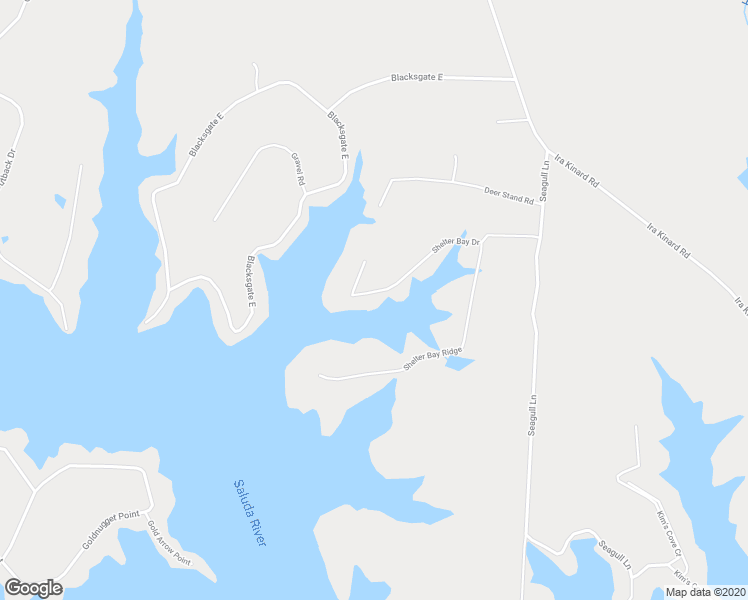 map of restaurants, bars, coffee shops, grocery stores, and more near 450 Shelter Bay Drive in Prosperity