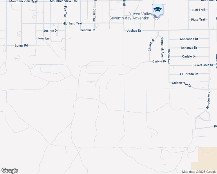 map of restaurants, bars, coffee shops, grocery stores, and more near 55994 Golden Bee Drive in Yucca Valley