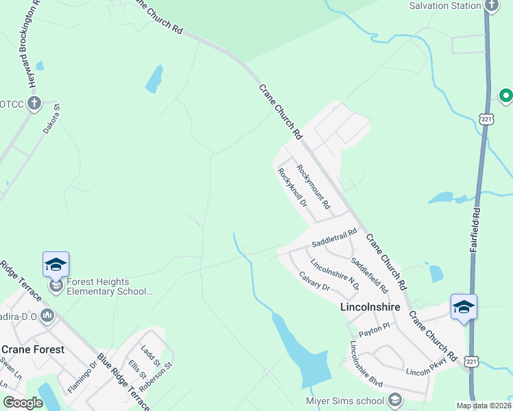 map of restaurants, bars, coffee shops, grocery stores, and more near 1117 Rockyknoll Drive in Columbia