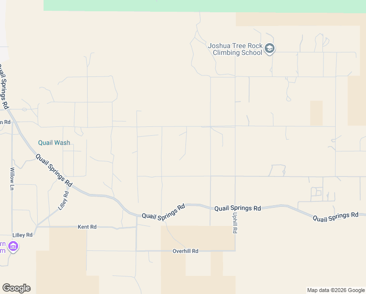 map of restaurants, bars, coffee shops, grocery stores, and more near 8575 Lobo Pass Road in Joshua Tree