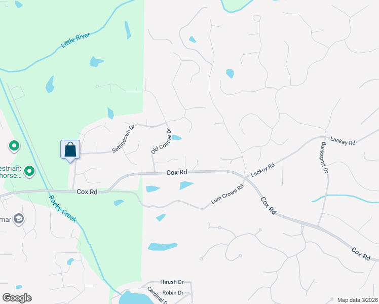 map of restaurants, bars, coffee shops, grocery stores, and more near 1835 Cox Road in Roswell