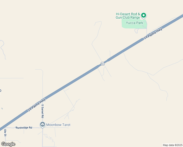 map of restaurants, bars, coffee shops, grocery stores, and more near 29 Palms Highway in Morongo Valley