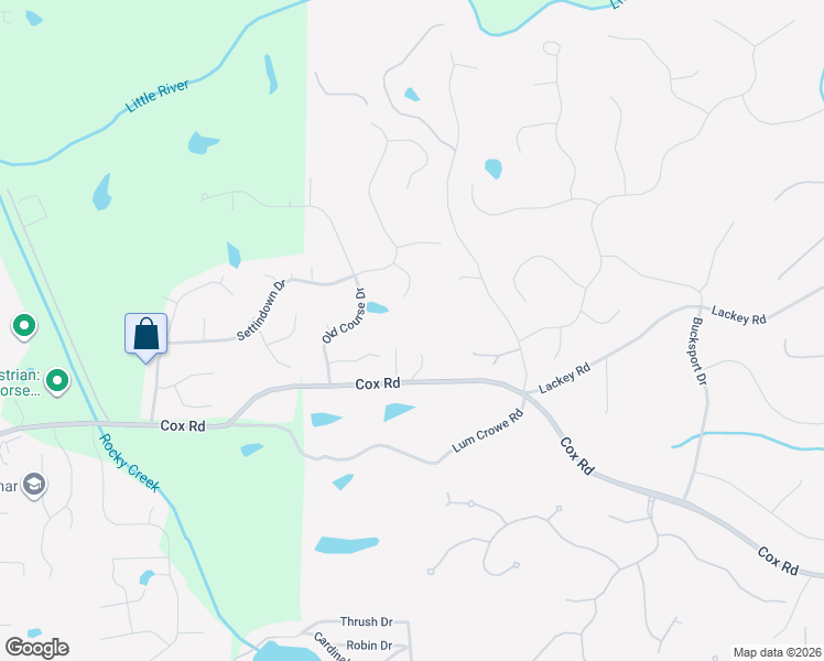 map of restaurants, bars, coffee shops, grocery stores, and more near 1835 Cox Rd in Roswell