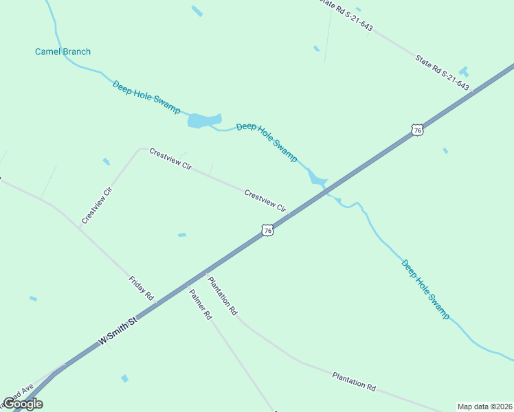map of restaurants, bars, coffee shops, grocery stores, and more near 135 Crestview Circle in Timmonsville