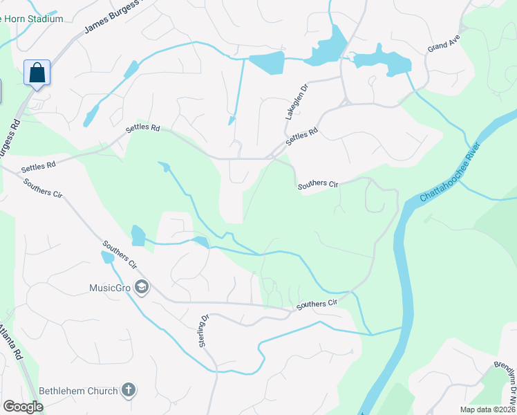 map of restaurants, bars, coffee shops, grocery stores, and more near 325 Hope Drive in Suwanee