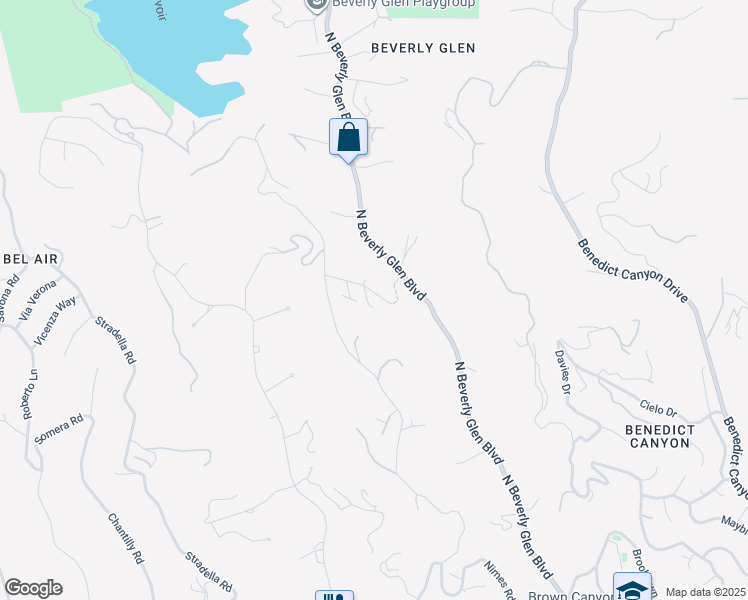 map of restaurants, bars, coffee shops, grocery stores, and more near 10437 Lisbon Lane in Los Angeles