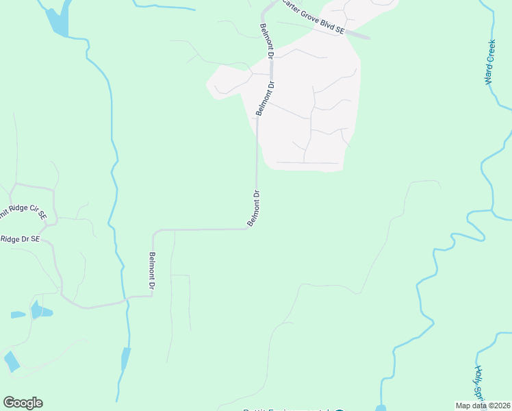 map of restaurants, bars, coffee shops, grocery stores, and more near 232 Belmont Drive in Cartersville