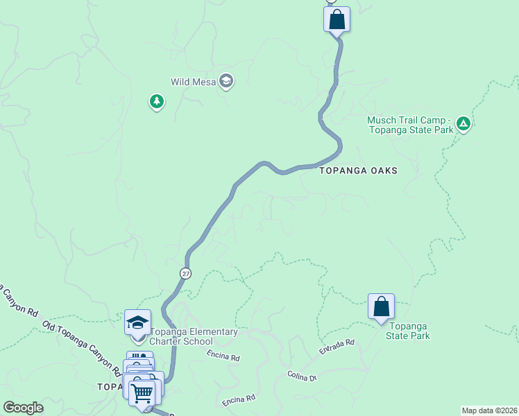map of restaurants, bars, coffee shops, grocery stores, and more near 713 Robinson Road in Los Angeles County