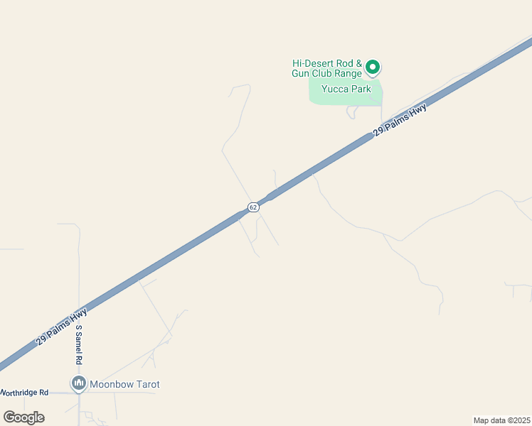 map of restaurants, bars, coffee shops, grocery stores, and more near 53353 29 Palms Highway in Morongo Valley