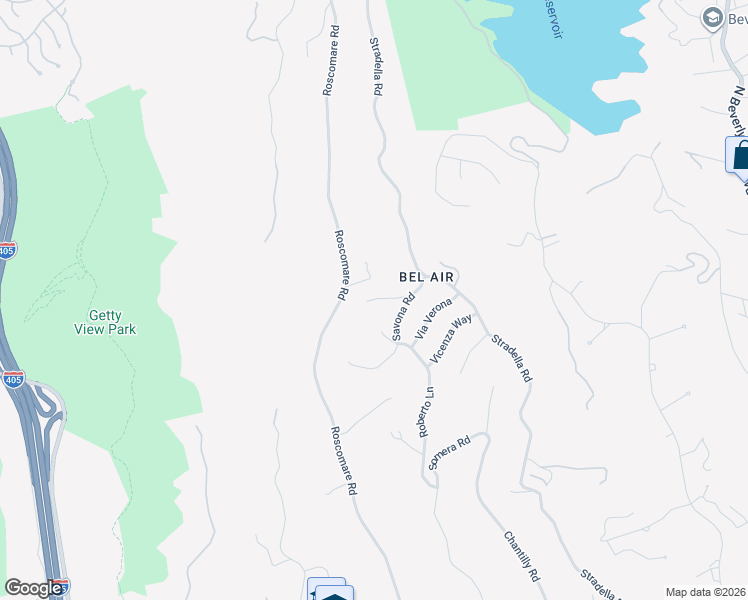 map of restaurants, bars, coffee shops, grocery stores, and more near 10821 Savona Road in Los Angeles