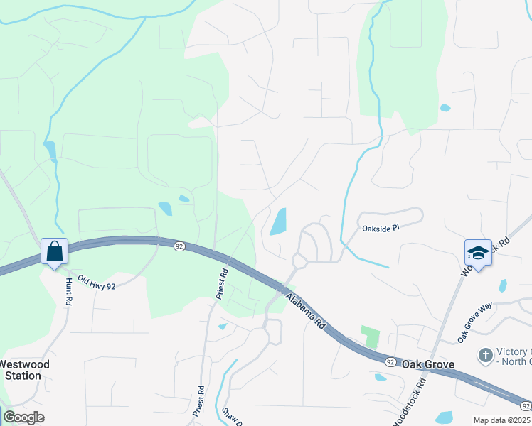 map of restaurants, bars, coffee shops, grocery stores, and more near 110 Centennial Ridge Drive in Acworth