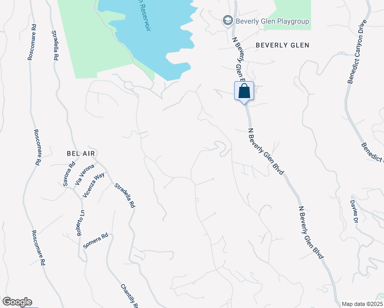 map of restaurants, bars, coffee shops, grocery stores, and more near 10565 Vestone Way in Los Angeles