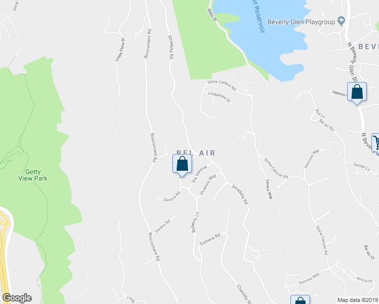 map of restaurants, bars, coffee shops, grocery stores, and more near 1615 Stradella Road in Los Angeles