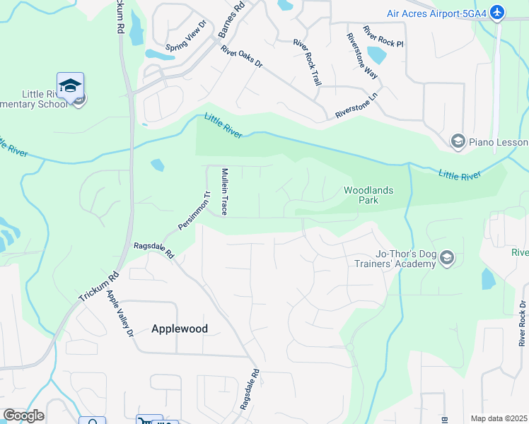 map of restaurants, bars, coffee shops, grocery stores, and more near 402 Yarrow Way in Woodstock