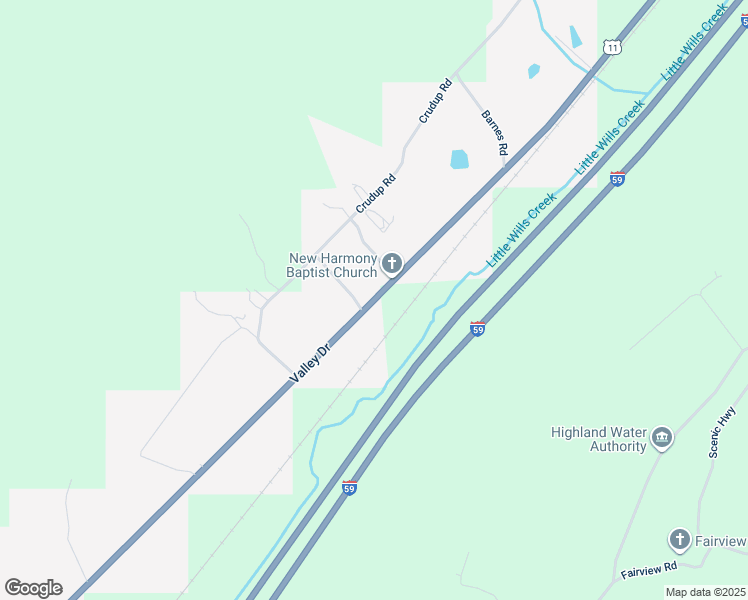 map of restaurants, bars, coffee shops, grocery stores, and more near 1604 Valley Drive in Attalla