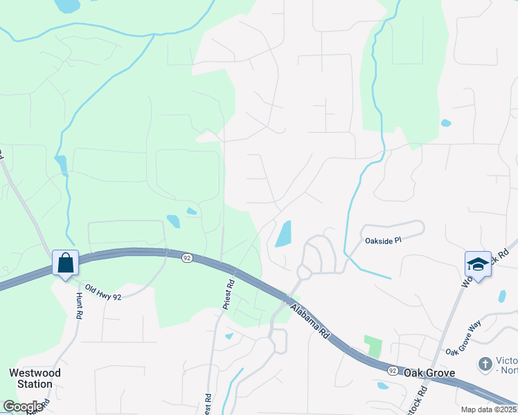map of restaurants, bars, coffee shops, grocery stores, and more near 305 Mogie Lane in Acworth