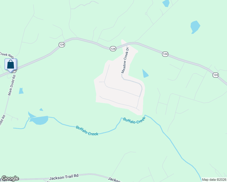 map of restaurants, bars, coffee shops, grocery stores, and more near 243 Blue Grass Drive in Jefferson