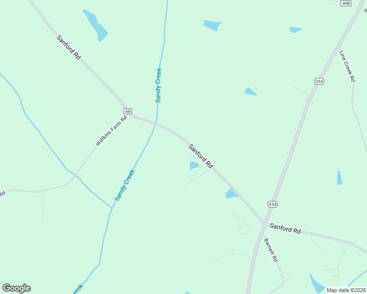 map of restaurants, bars, coffee shops, grocery stores, and more near 3154 Sanford Road in Nicholson