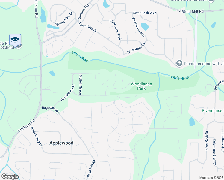 map of restaurants, bars, coffee shops, grocery stores, and more near 512 Watercress Drive in Woodstock
