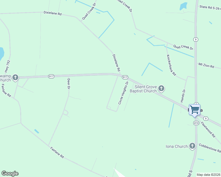 map of restaurants, bars, coffee shops, grocery stores, and more near 330 Circle Heights Drive in Loris