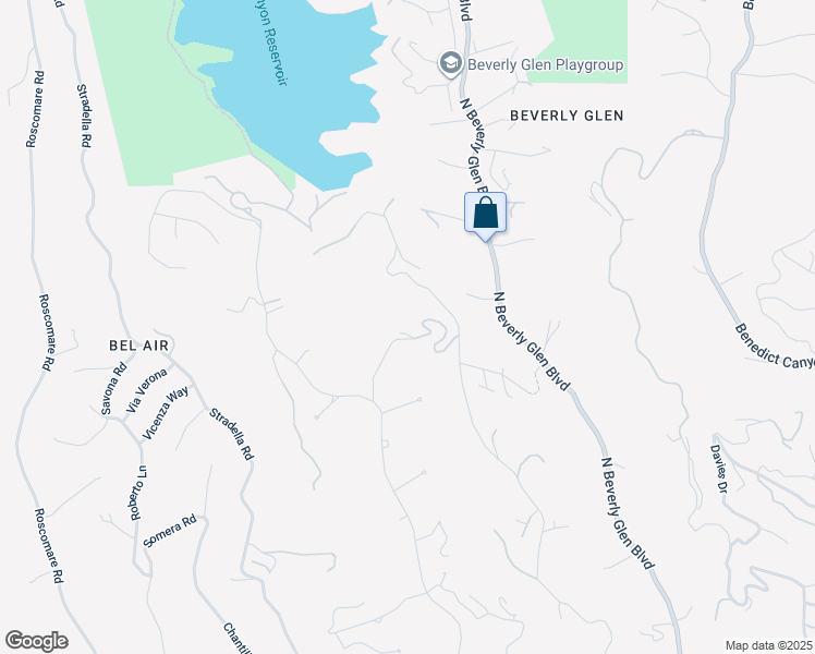 map of restaurants, bars, coffee shops, grocery stores, and more near 10509 Vestone Way in Los Angeles