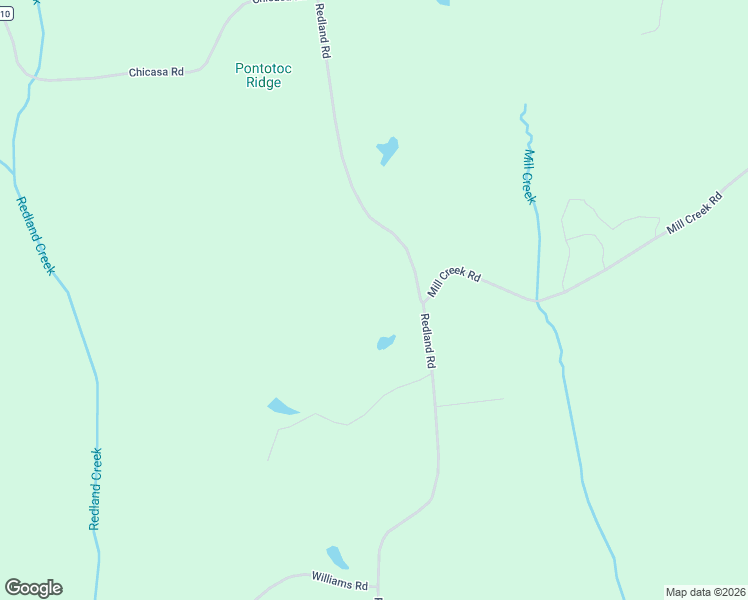 map of restaurants, bars, coffee shops, grocery stores, and more near 1942 Redland Road in Pontotoc