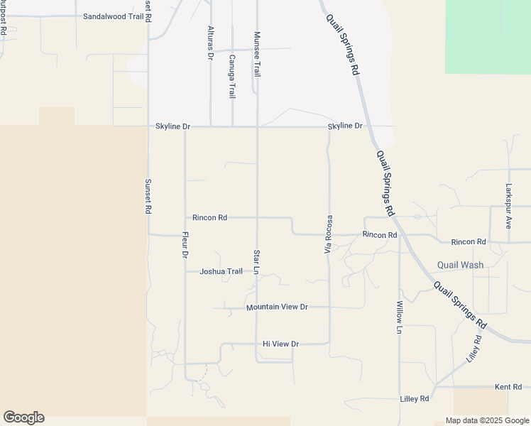 map of restaurants, bars, coffee shops, grocery stores, and more near 8333 Star Lane in Joshua Tree