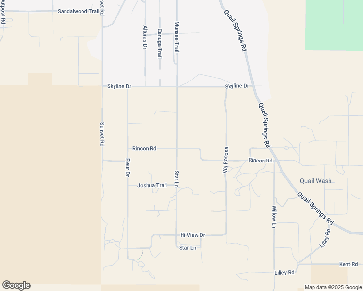 map of restaurants, bars, coffee shops, grocery stores, and more near 8333 Star Lane in Joshua Tree