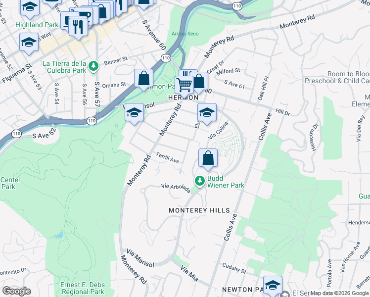 map of restaurants, bars, coffee shops, grocery stores, and more near 573 Kendall Avenue in Los Angeles