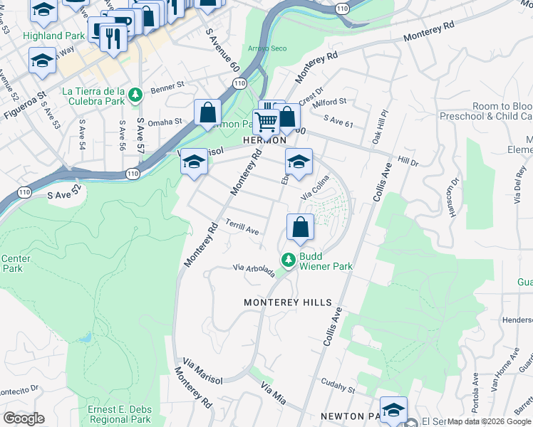 map of restaurants, bars, coffee shops, grocery stores, and more near 573 Kendall Avenue in Los Angeles