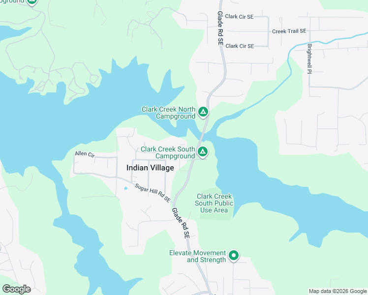 map of restaurants, bars, coffee shops, grocery stores, and more near 6116 Misty Valley Drive Southeast in Acworth