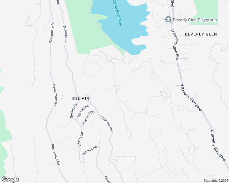 map of restaurants, bars, coffee shops, grocery stores, and more near 1509 Stone Canyon Road in Los Angeles