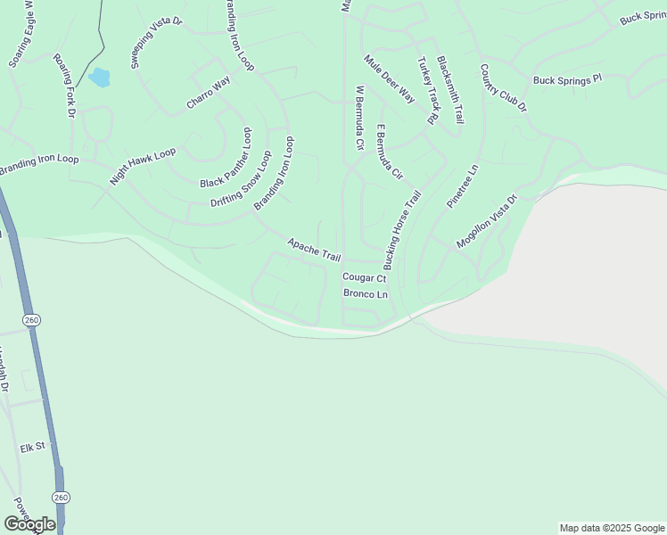 map of restaurants, bars, coffee shops, grocery stores, and more near 4221 East Blue Ridge Loop in Navajo County