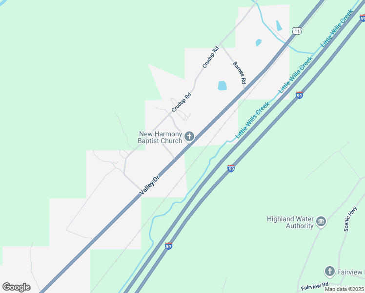 map of restaurants, bars, coffee shops, grocery stores, and more near 1604 Valley Drive in Attalla